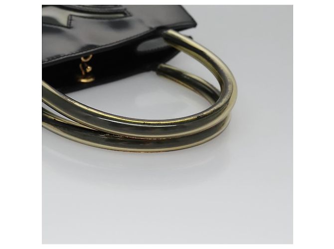 Borsa a mano in pelle nera Salvatore Ferragamo Auth BD145 Nero - vista 7