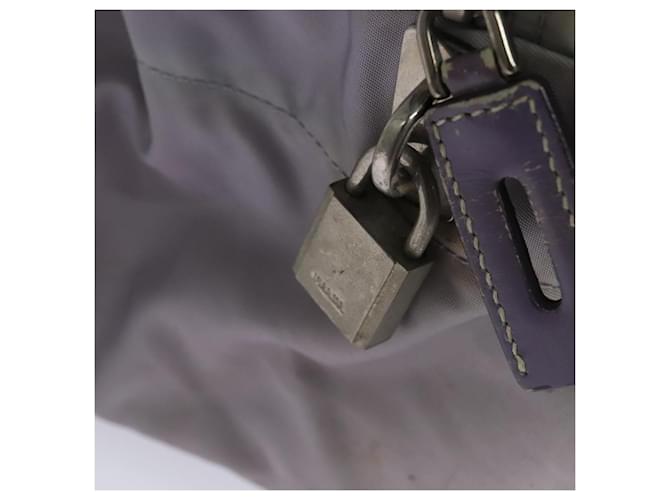 PRADA Borsa Boston Nylon Viola Argento Auth 115876 Porpora - vista 10