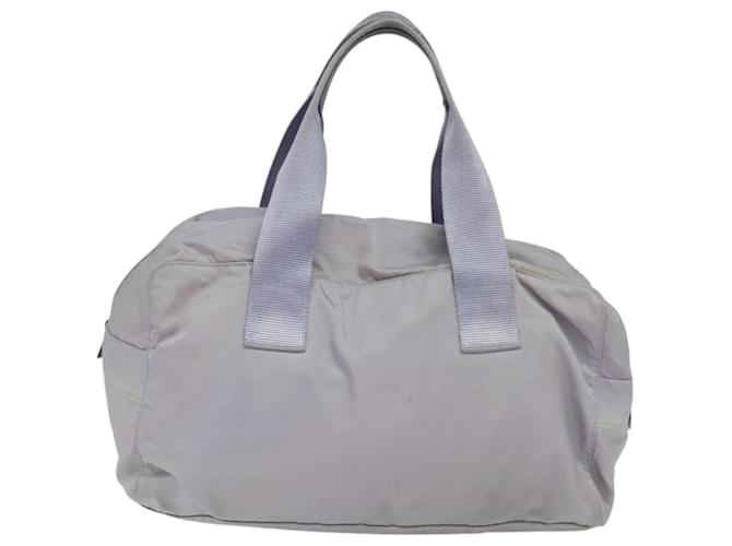PRADA Borsa Boston Nylon Viola Argento Auth 115876 Porpora - vista 2