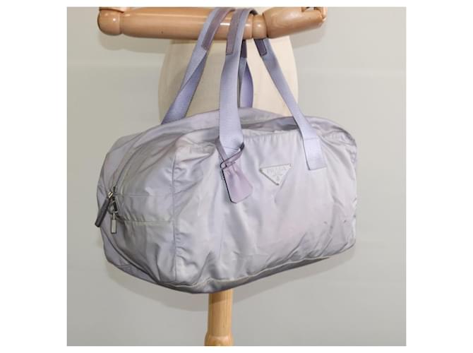 PRADA Borsa Boston Nylon Viola Argento Auth 115876 Porpora - vista 21