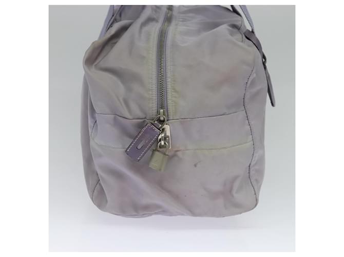 PRADA Borsa Boston Nylon Viola Argento Auth 115876 Porpora - vista 3