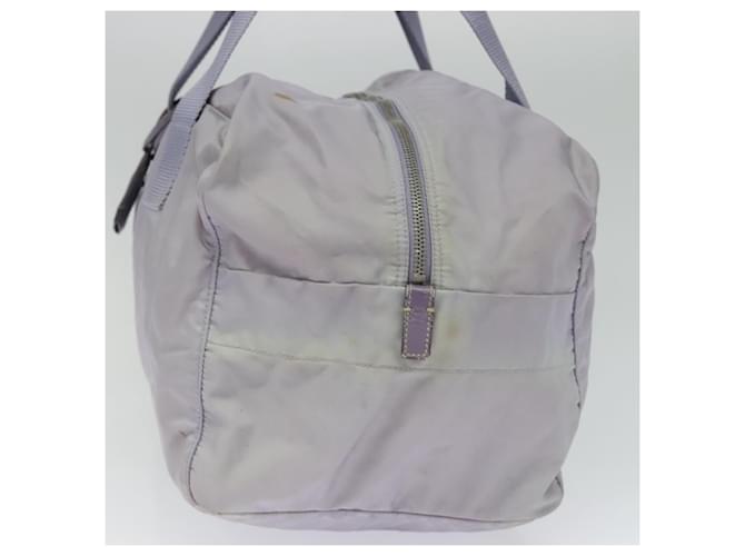 PRADA Borsa Boston Nylon Viola Argento Auth 115876 Porpora - vista 4
