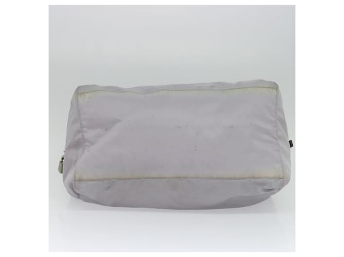 PRADA Borsa Boston Nylon Viola Argento Auth 115876 Porpora - vista 5