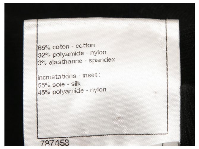 CHANEL Kleider T.FR 42 Synthetisch Schwarz - Ansicht 5