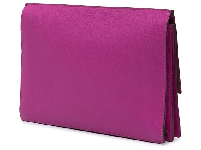 Trim Hermès Borse a mano HERMES T. Pelle Porpora - vista 2