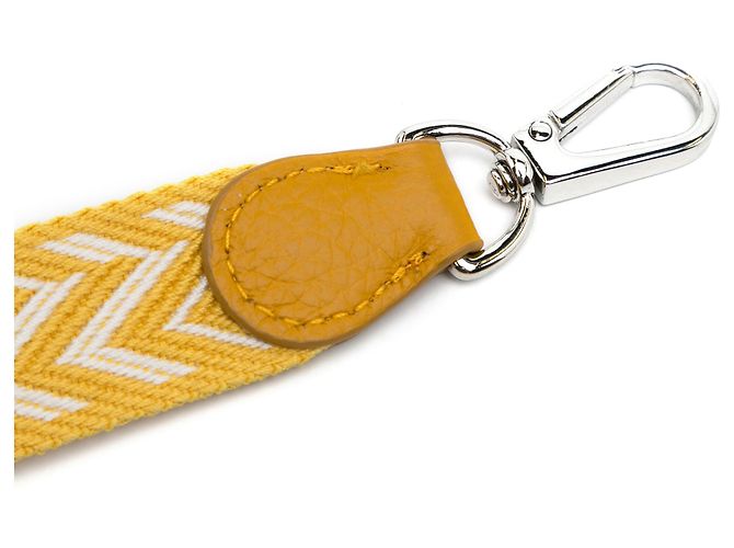 Trim Hermès Charm per borse HERMES T. Pelle Giallo - vista 4