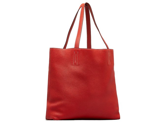 Double sens Hermès Borse HERMES T. Pelle Rosso - vista 2