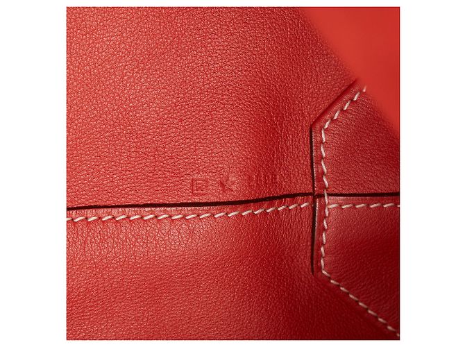 Double sens Hermès Borse HERMES T. Pelle Rosso - vista 7
