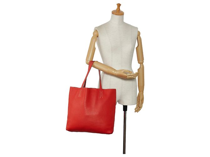 Double sens Hermès Borse HERMES T. Pelle Rosso - vista 8