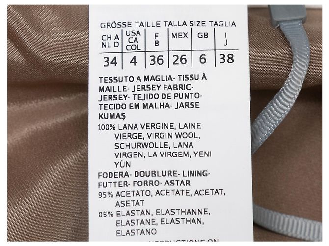 Faldas MAX MARA T.IT 38 Lana Beige - vista 4