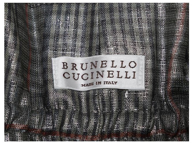 BRUNELLO CUCINELLI Pantaloni corti T.IT 36 Altro Argento - vista 4