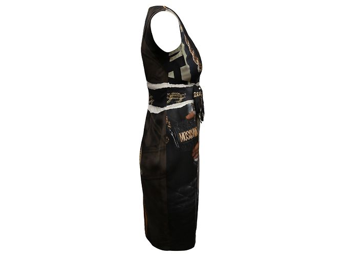 MOSCHINO Kleid T.IT 38 Synthetisch Schwarz - Ansicht 2