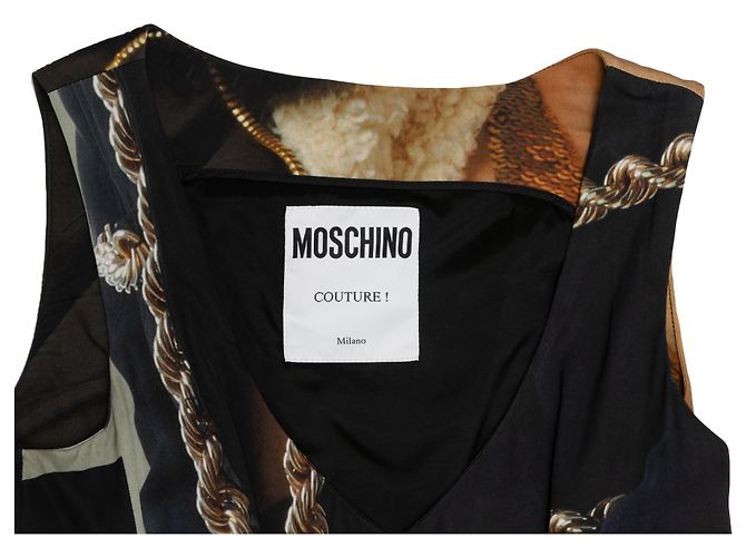 MOSCHINO Kleid T.IT 38 Synthetisch Schwarz - Ansicht 4