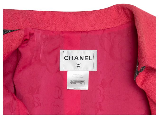 CHANEL Jacken T.FR 46 Synthetisch Grau - Ansicht 6