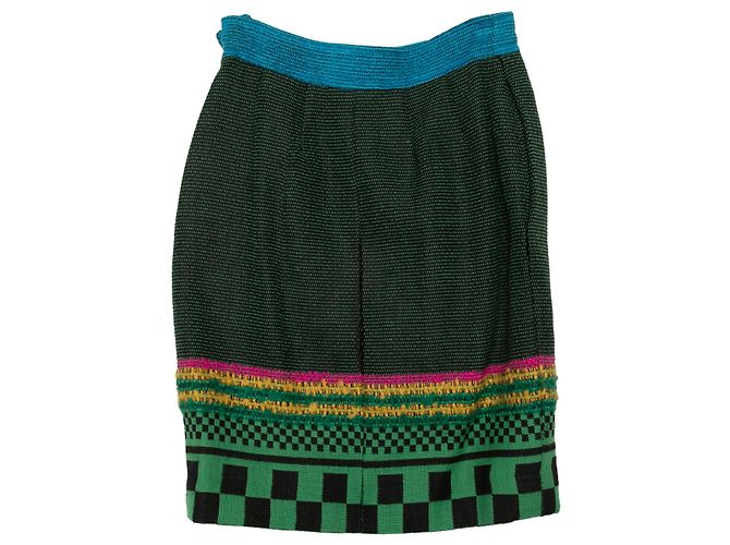 FALDA CHRISTIAN LACROIX T.FR 36 Lana Negro - vista 6
