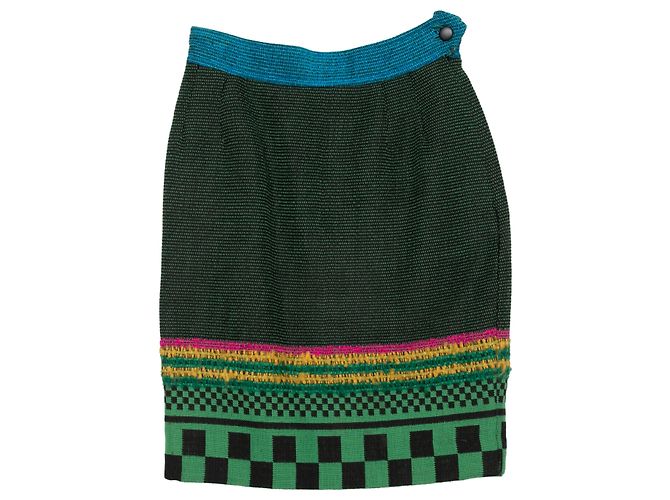 FALDA CHRISTIAN LACROIX T.FR 36 Lana Negro - vista 7