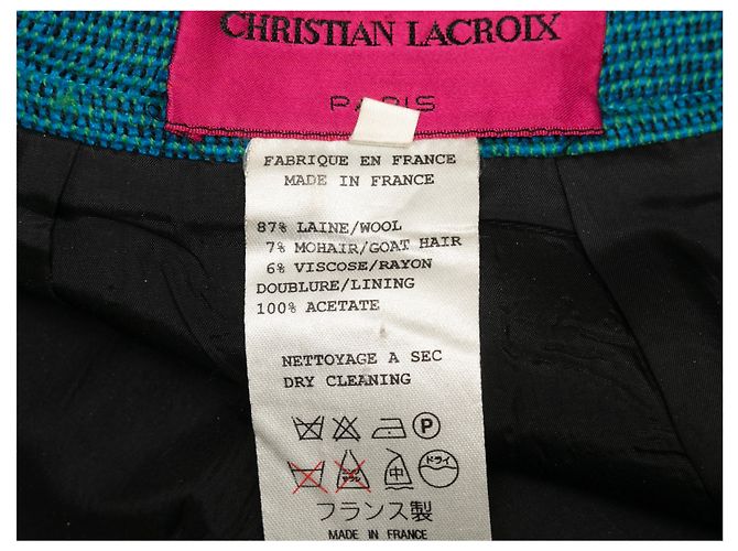 FALDA CHRISTIAN LACROIX T.FR 36 Lana Negro - vista 8