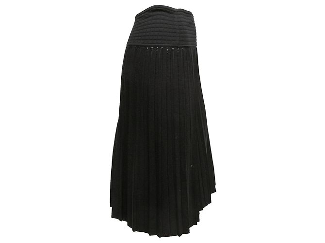 Faldas CHANEL T.FR 44 Sintético Negro - vista 2