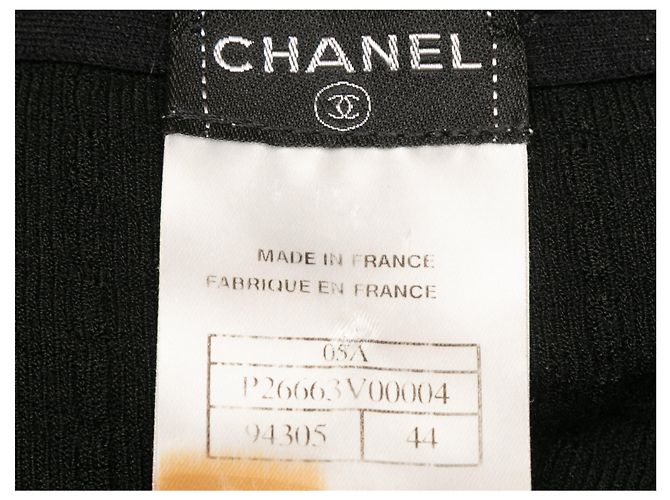 Faldas CHANEL T.FR 44 Sintético Negro - vista 4