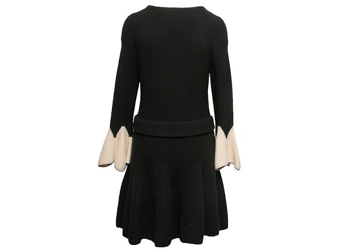 ALEXANDER MCQUEEN Strick T.International XL Wolle Schwarz - Ansicht 3