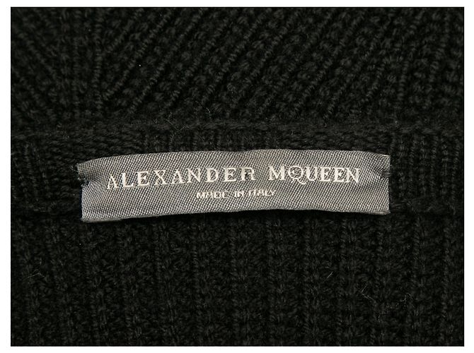 ALEXANDER MCQUEEN Strick T.International XL Wolle Schwarz - Ansicht 5