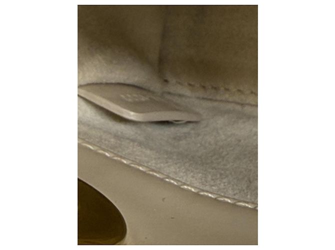 Micro Lady Dior en Charol Beige - Christian Dior Crema - vista 11