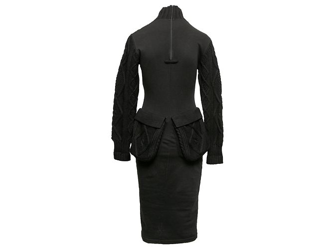 JEAN PAUL GAULTIER Strick T.IT 42 Wolle Schwarz - Ansicht 3