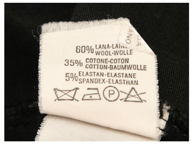 JEAN PAUL GAULTIER Strick T.IT 42 Wolle Schwarz - Ansicht 6