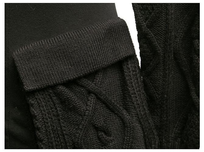 JEAN PAUL GAULTIER Strick T.IT 42 Wolle Schwarz - Ansicht 7