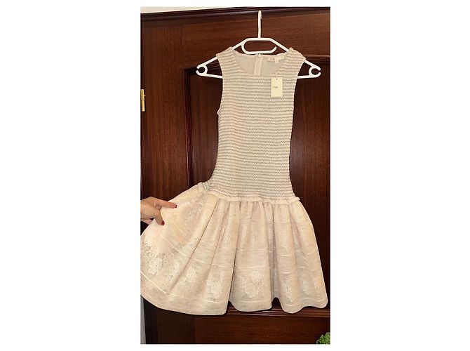 Maje Kleid aus Spitze Creme - Ansicht 2