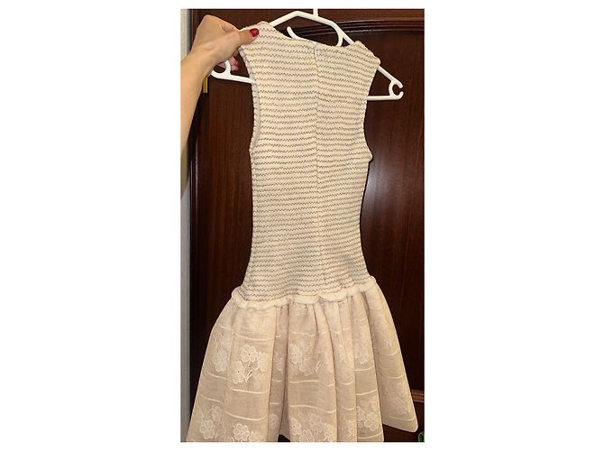 Maje Kleid aus Spitze Creme - Ansicht 3