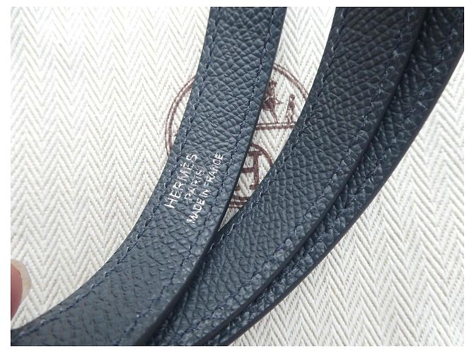 Cinghia Hermès per Kelly grigio stagno nuova dustbag - vista 7