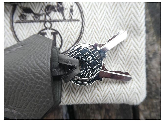 Hermès grigio gabbiano Kelly Sellier 21cm campanella e cerniera nuova dustbag lucchetto argento palladio - vista 5