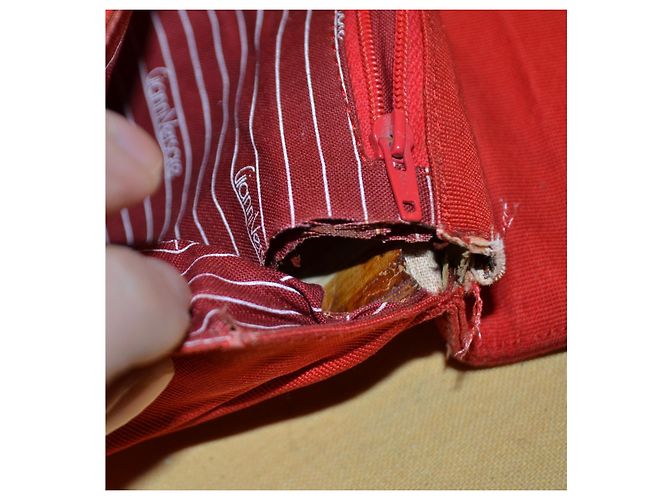 Pochette Gianni Versace Rossa in Tessuto Rosso - vista 7