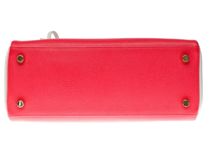 Hermès HERMES Kelly 25 Bag in Red Leather - 102545 - view 11