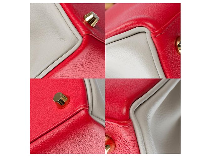 Hermès HERMES Kelly 25 Bag in Red Leather - 102545 - view 12
