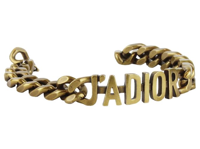 Bracciale Curb Chain J'Adior di Dior Bronzo - vista 2