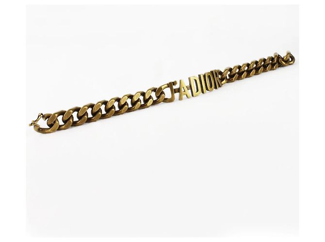 Bracciale Curb Chain J'Adior di Dior Bronzo - vista 3