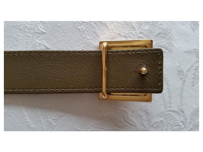 GIVENCHY REVERSIBLE LEATHER BELT. Beige - view 6
