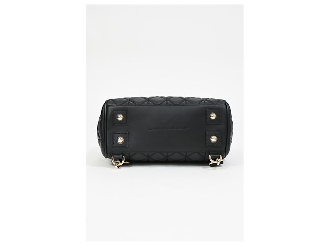 Zaino medio trapuntato Mulberry Cara Delevigne in pelle nera - vista 9