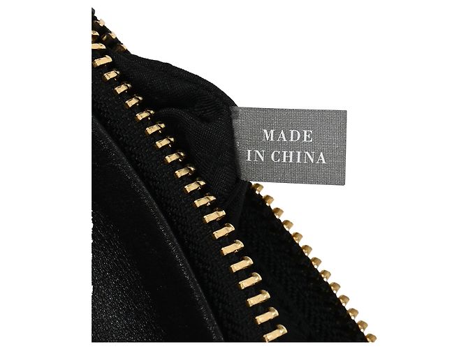 Borsa a tracolla pieghevole con frange Anya Hindmarch in pelle nera Nero - vista 7