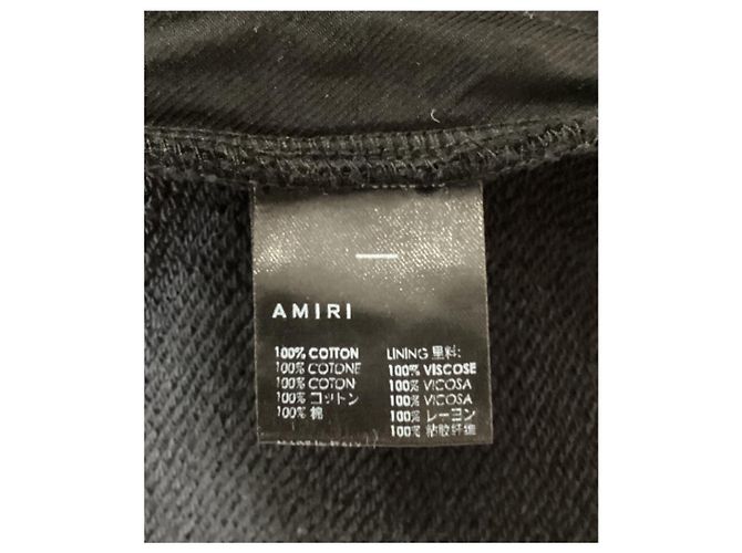 Schwarze Baumwoll-Sweatpants mit gesticktem Amiri-Logo - Ansicht 6