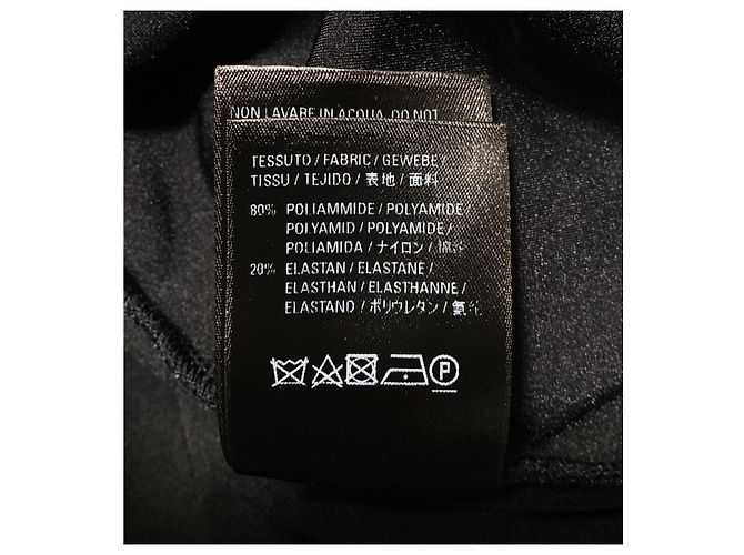 Vestido midi suelto Balenciaga en poliamida negra Negro - vista 6