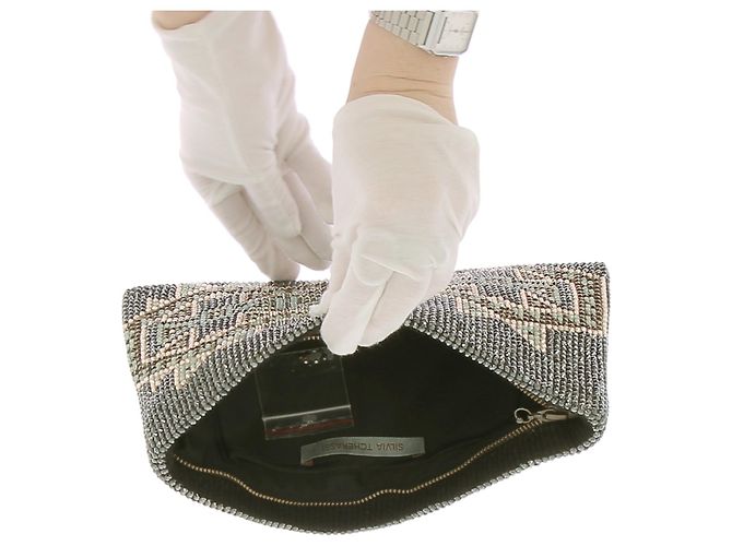 Autre Marque SILVIATCHERASSI Borse a tracolla T. Glitter Blu - vista 8