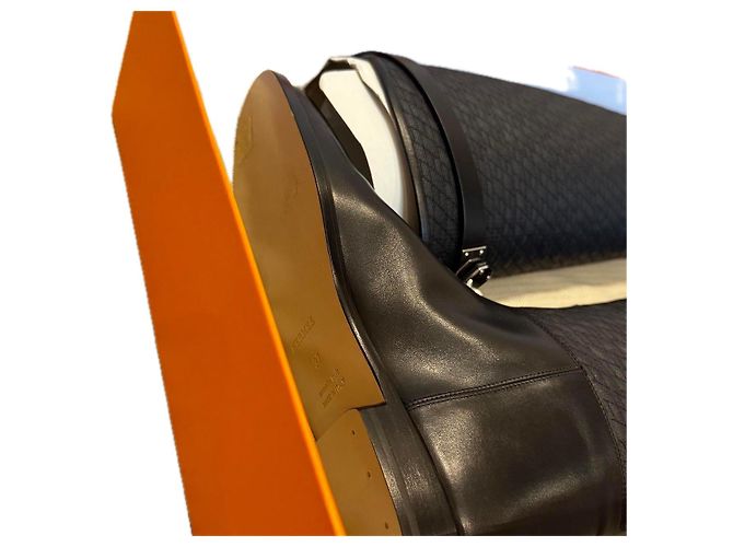 Hermès HERMES Stiefel T.EU 37 Leder Schwarz - Ansicht 3