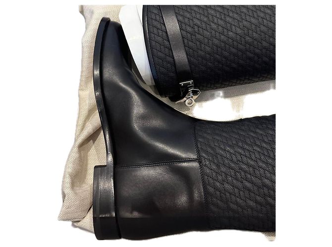 Hermès HERMES Stiefel T.EU 37 Leder Schwarz - Ansicht 4