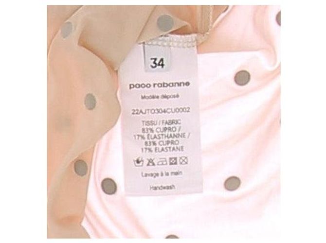 PACO RABANNE Tops T.FR 34 Sintético Beige - vista 6