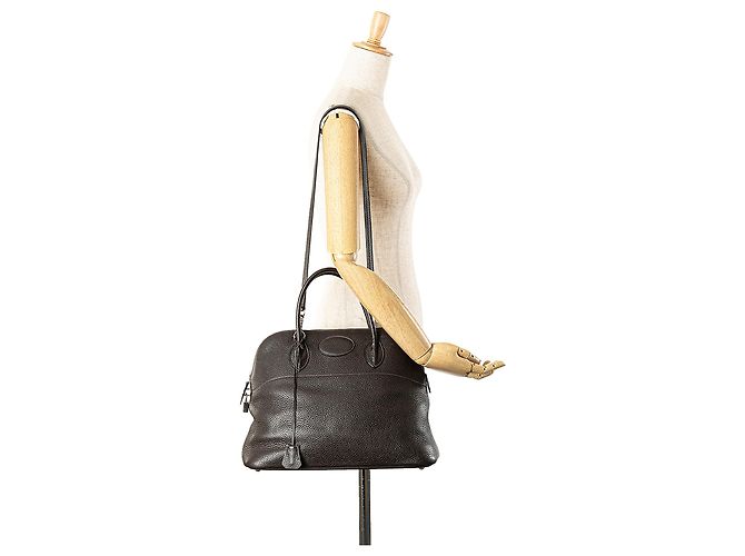 Hermès Marrone Clemence Bolide 35 Marrone scuro - vista 13