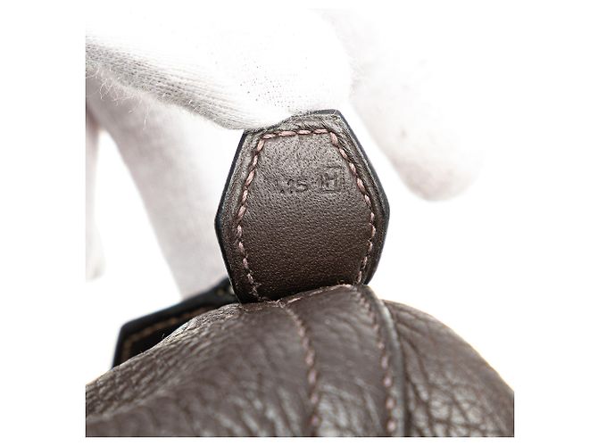 Hermès Marrone Clemence Bolide 35 Marrone scuro - vista 6