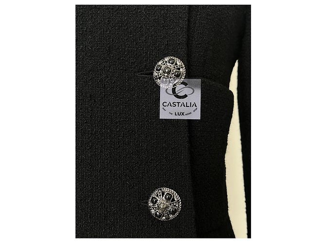 Chanel Giacca in tweed nera stile Lady Gaga a 9K$ Nero - vista 12